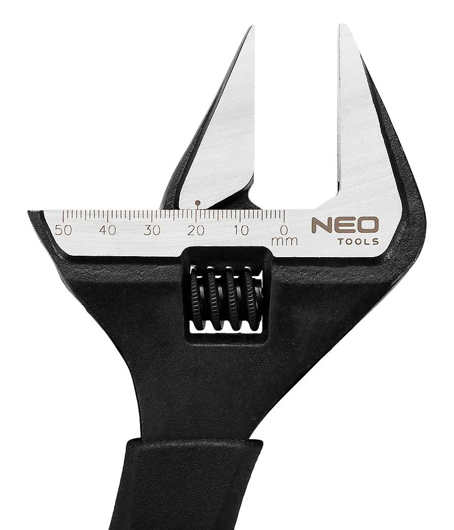 Ключ розвідний Neo Tools, кований, CrV, 250мм, робочий діапазон 0-50мм - 7