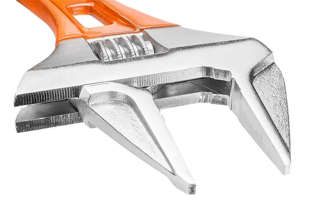 Ключ розвідний Neo Tools, кований, CrV, 185мм, робочий діапазон 0-53мм - 4
