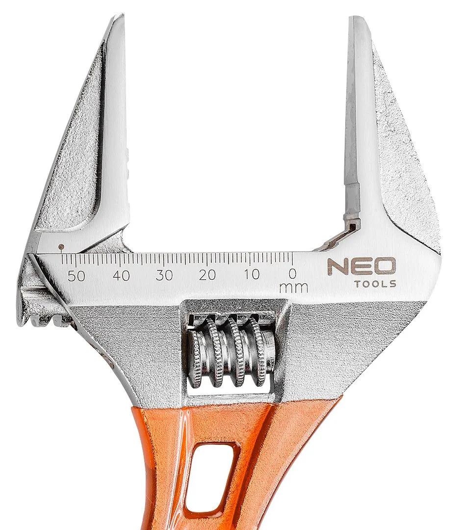 Ключ розвідний Neo Tools, кований, CrV, 185мм, робочий діапазон 0-53мм - 5