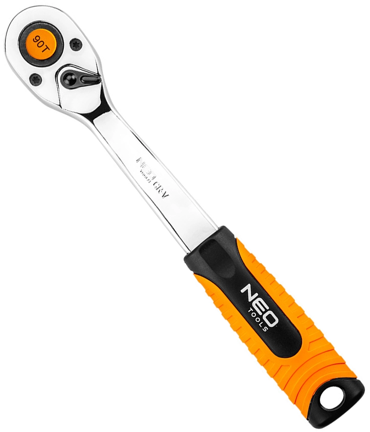 Ключ-тріскачка Neo Tools, 1/2", 90 зубців, CrV, 250мм