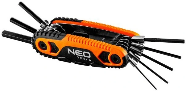 Ключі шестигранні Neo Tools, набір 8шт, 121мм, 1.5-8мм, складаються в корпус