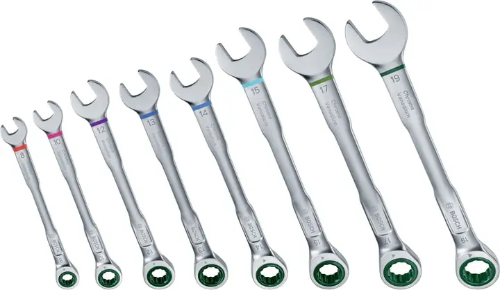 Ключі комбіновані Bosch, набір 8шт, 6-19мм - 4