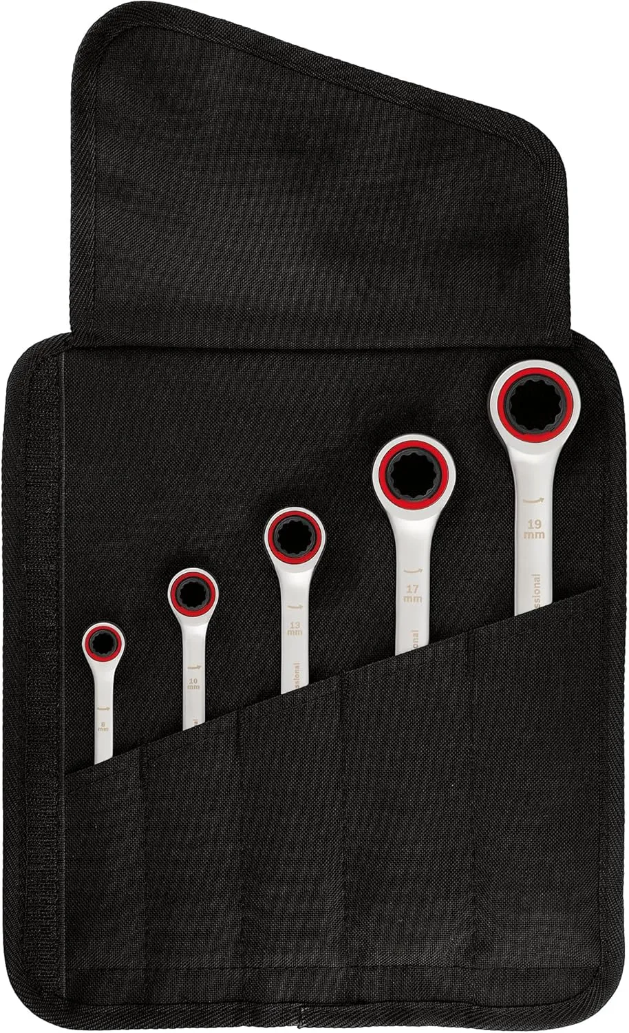 Ключі комбіновані Bosch Professional, 8,10,13,17,19мм, набір 5шт - 6