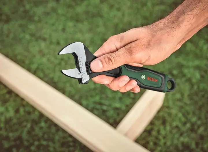 Ключ розвідний Bosch, робочий діапазон 0-32мм, 208мм, CrV - 2