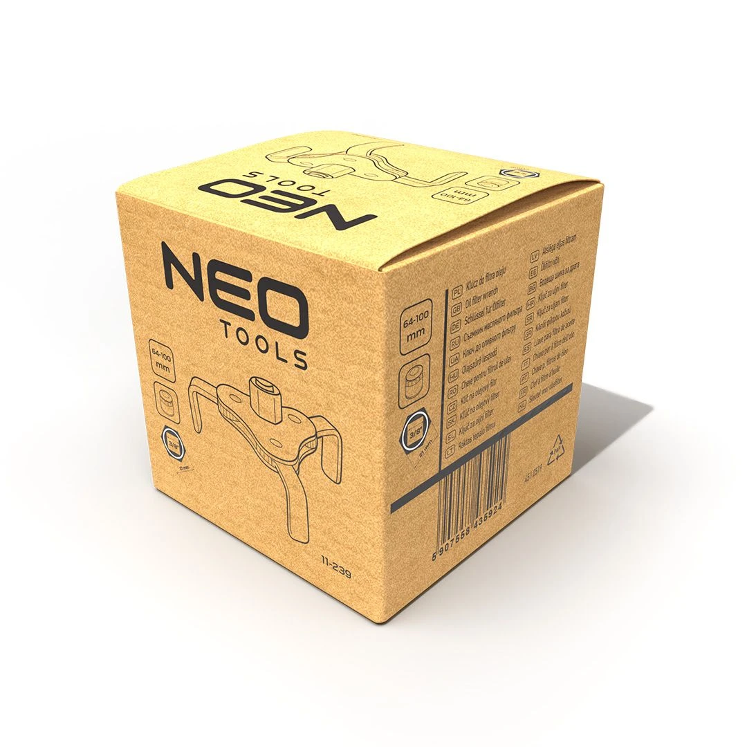 Ключ для оливного фільтру Neo Tools, робочий діапазон 64-100мм - 5