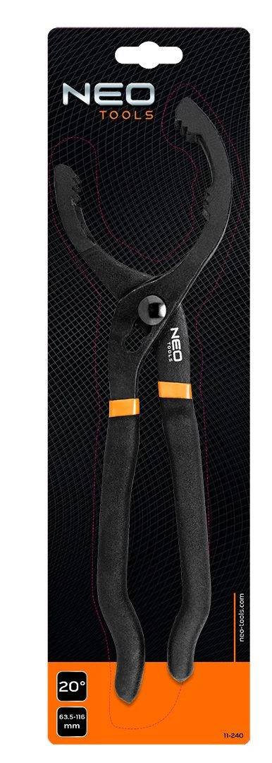 Ключ для оливного фільтру Neo Tools, 20°, робочий діапазон 64-116мм - 6