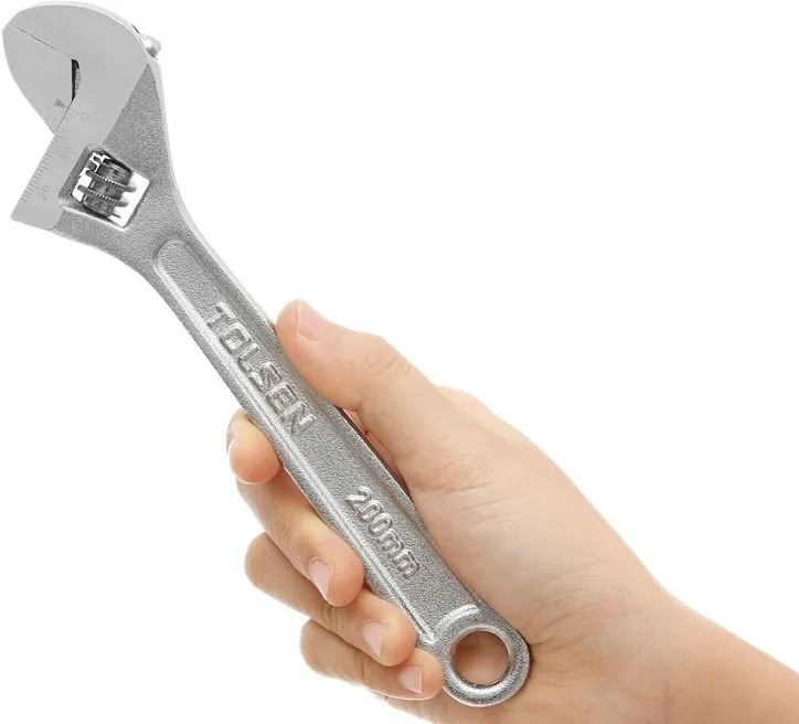 Ключ розвідний Tolsen, робочий діапазон 0-24мм, 200мм, CrV - 2