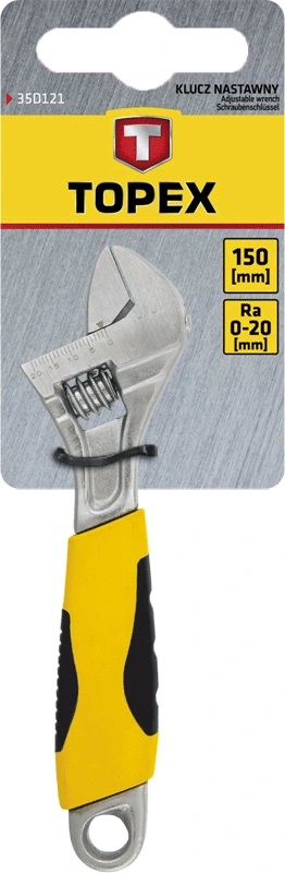 Ключ розвідний TOPEX, 150мм, робочий діапазон 0-20мм - 2
