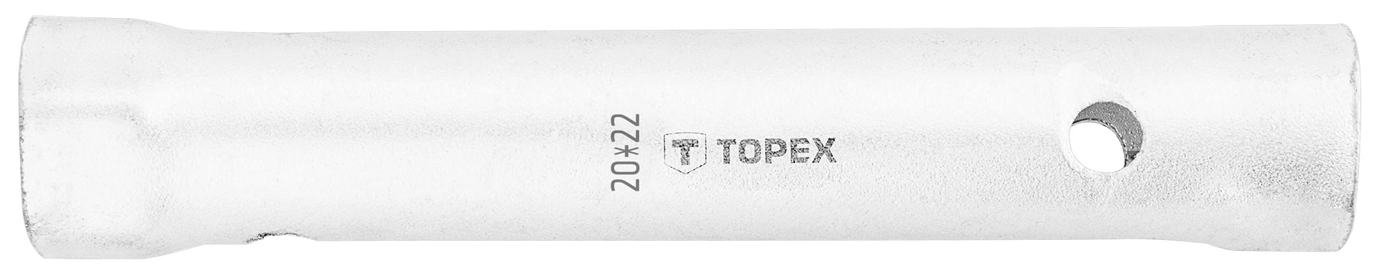 Ключ торцевий TOPEX, трубчастий, двосторонній, 160мм, 20х22мм