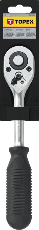 Ключ-тріскачка TOPEX, 1/4", 24 зубців, CrV, 150мм - 2