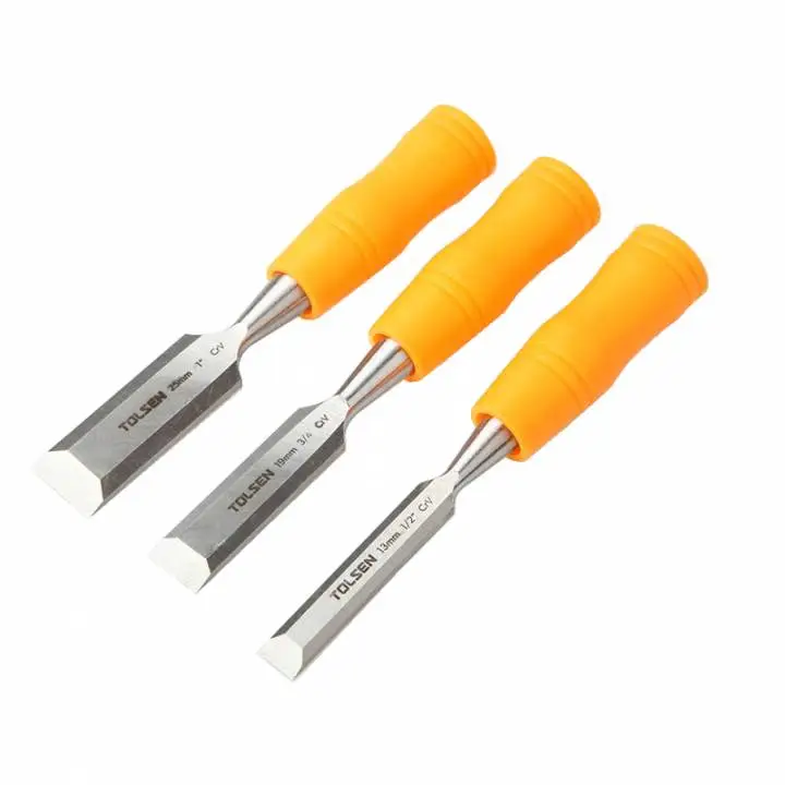 Стамеска Tolsen, набір 3шт, 13-19-25мм, 190мм, CrV - 2