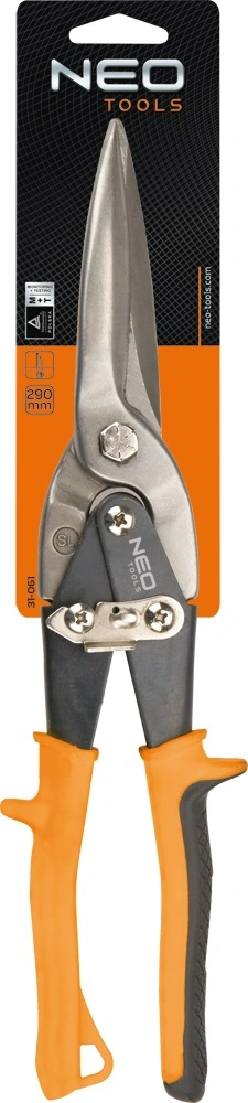 Ножиці по металу Neo Tools, подовжені, CrMo, 290мм - 2