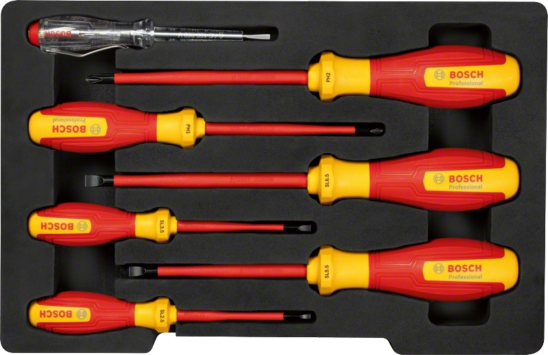 Викрутка Bosch Professional, (SL/PH), VDE, набір 7 шт - 3