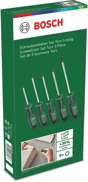 Викрутка Bosch Torx набір 5шт, T10, 15, 20, 25, 30. - 9