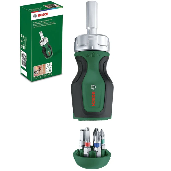Викрутка Bosch з тріскачкою 6 насадок - 6