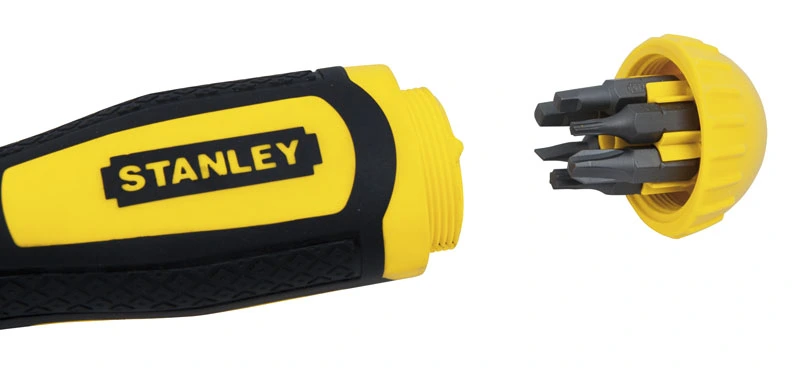 Викрутка Stanley Multibit набір 11шт, бітотримач реверсний 1/4", 10 біт, SL,PH,PZ,SQ,Torx - 3