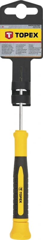 Викрутка TOPEX Torx, прецизійна, T5x50мм, сталь CrV - 2