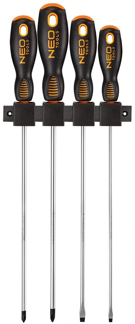 Викрутки Neo Tools набір 4шт, SL,PH, 250мм, сталь S2