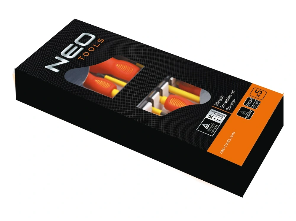 Викрутки Neo Tools набір 5шт, діелектрична, SL,PH, сталь CrMo - 2