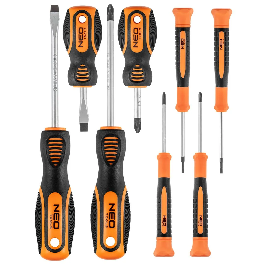Викрутки Neo Tools набір 8шт, SL,PH, сталь CrV