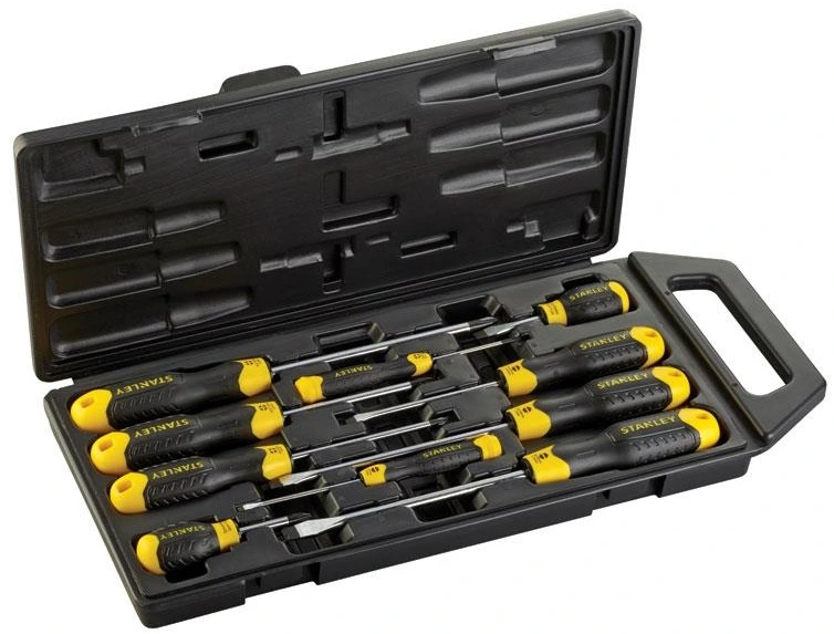 Викрутки Stanley CushionGrip набір 10шт, SL,PH, кейс