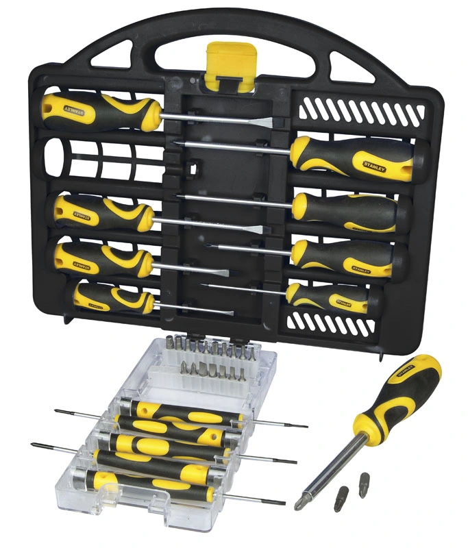 Викрутки Stanley набір 34шт, бітотримач 1/4", 20 біт, SL,PH,PZ,Torx, кейс