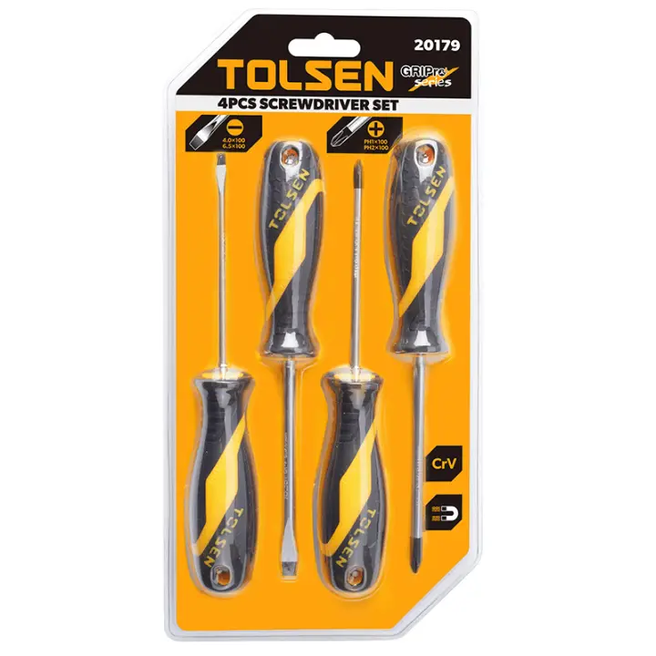 Викрутки Tolsen набір 4шт, SL,PH, 110мм - 2