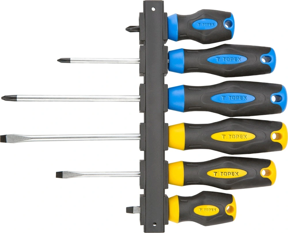 Викрутки TOPEX набір 6шт, SL,PH, сталь CrV