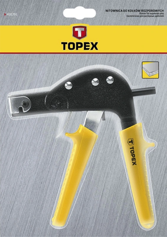 Заклепочник TOPEX, для дюбелів 3-6мм для гіпсокартону - 2