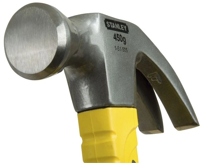Молоток Stanley теслі Graphite Curve Claw, 450г, 350мм, з загнутий цвяходером - 8