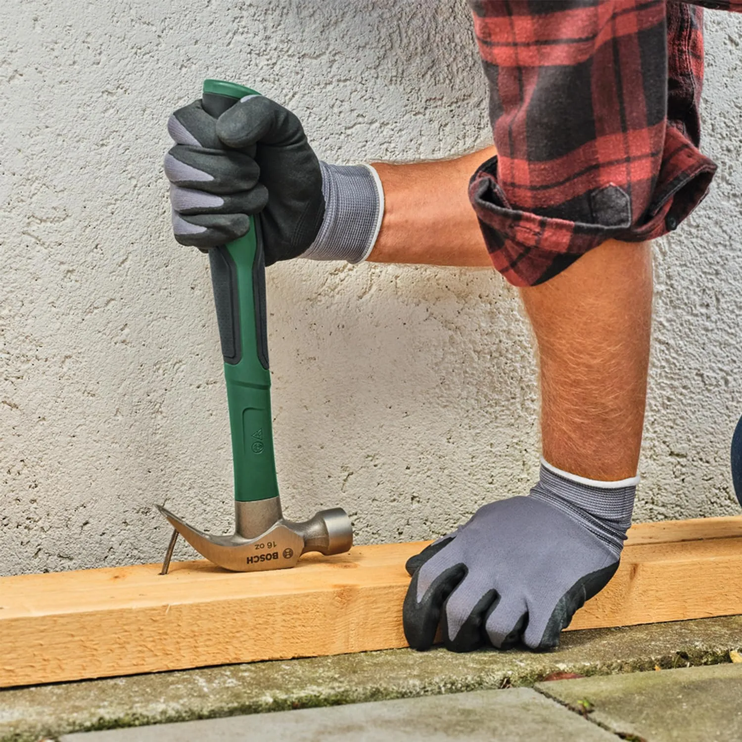 Молоток слюсарний Bosch 450г 33см руків'я скловолокно - 2