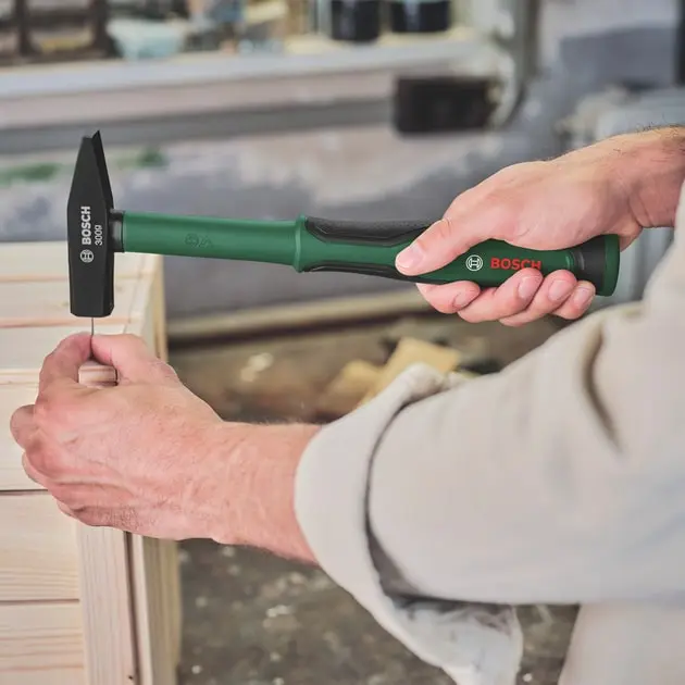 Молоток слюсарний Bosch 600г руків'я резина - 3