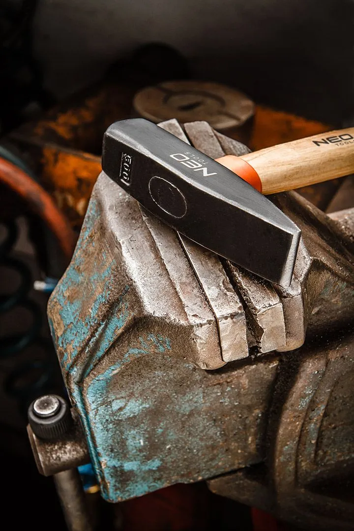 Молоток слюсарний Neo Tools 200г 28см руків'я дерев'яне з ясеню - 3