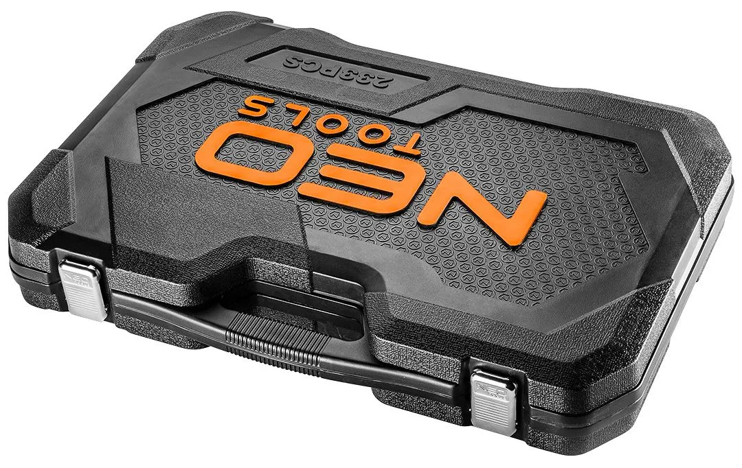 Набір інструментів Neo Tools, 233шт, 1/2", 1/4", 3/8", CrV, кейс - 14