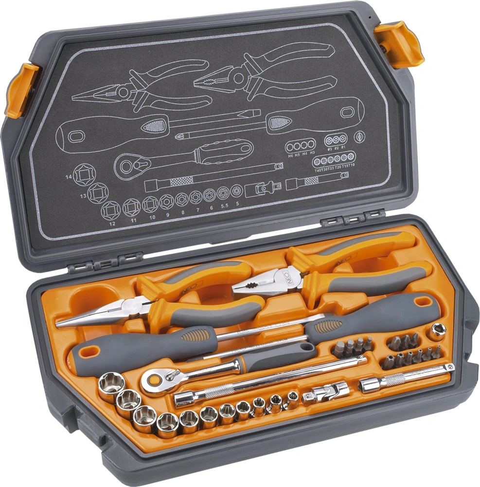 Набір інструментів Neo Tools, 33шт, універсальний, CrV та S2 - 2