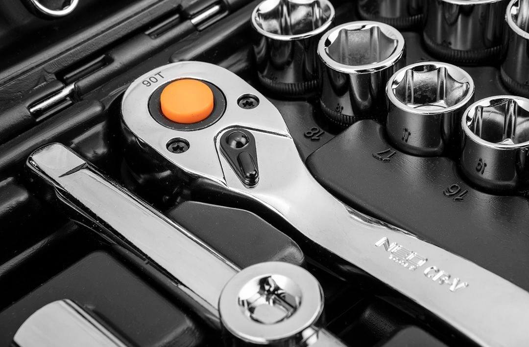 Набір інструментів Neo Tools, 82шт, 1/2", 1/4", CrV, eco кейс - 3