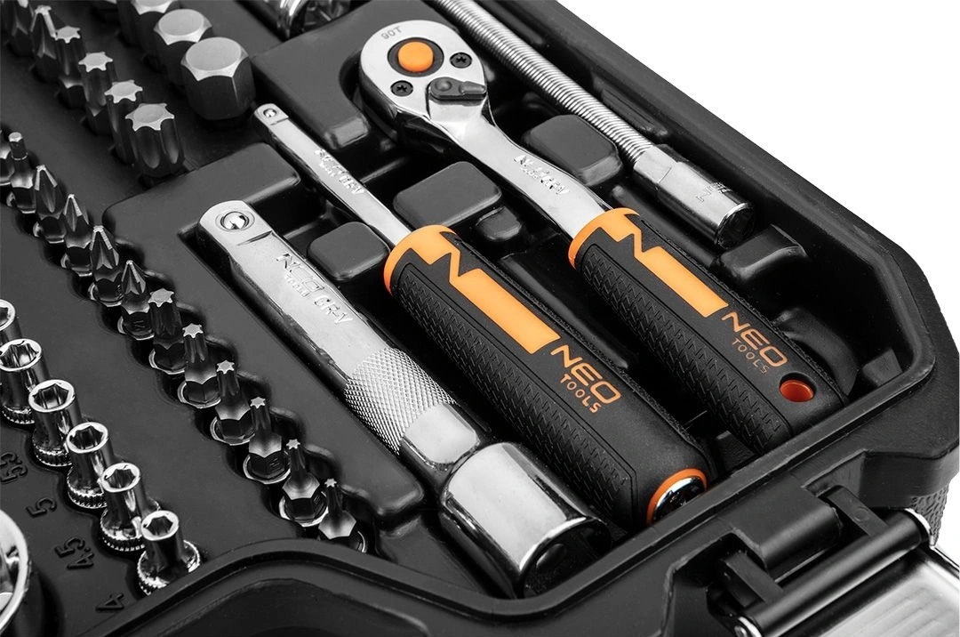 Набір інструментів Neo Tools, 82шт, 1/2", 1/4", CrV, eco кейс - 5