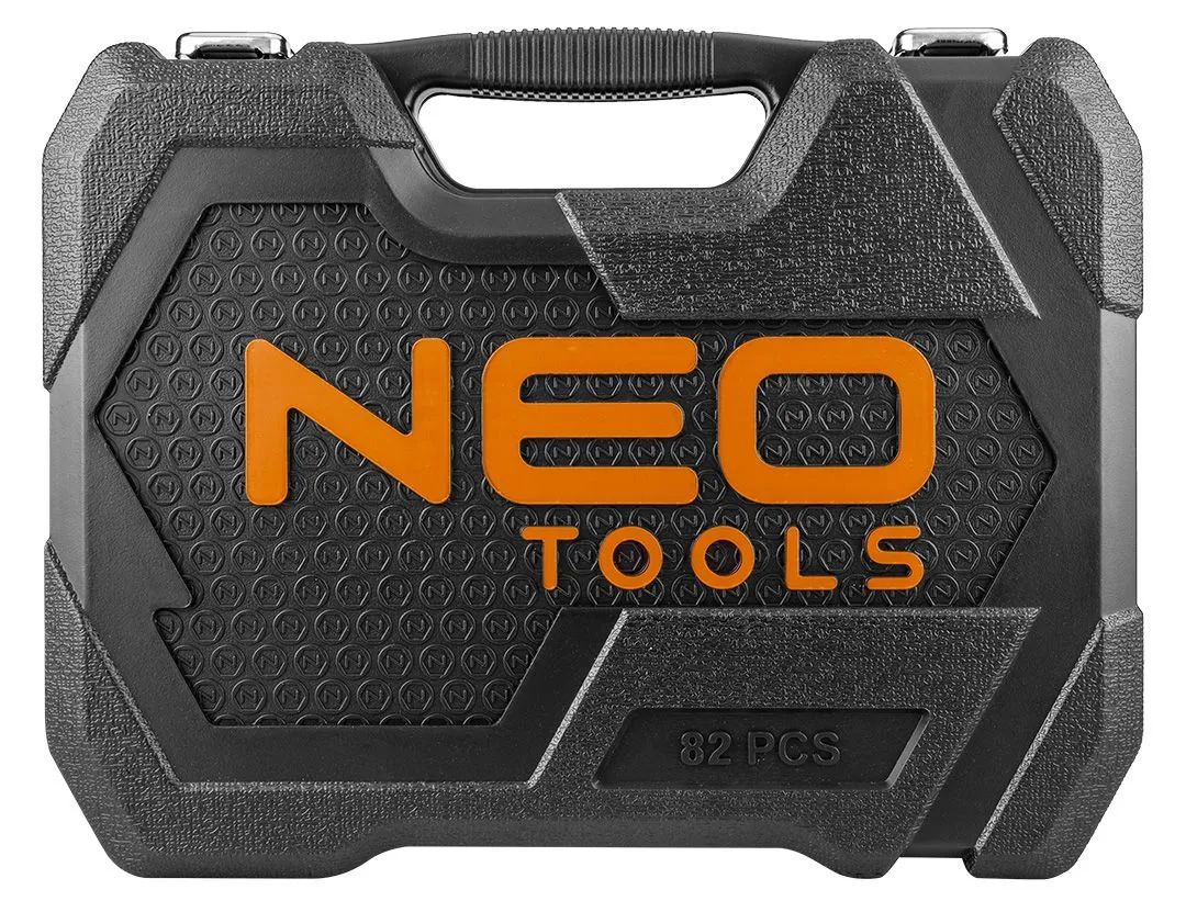 Набір інструментів Neo Tools, 82шт, 1/2", 1/4", CrV, кейс - 14