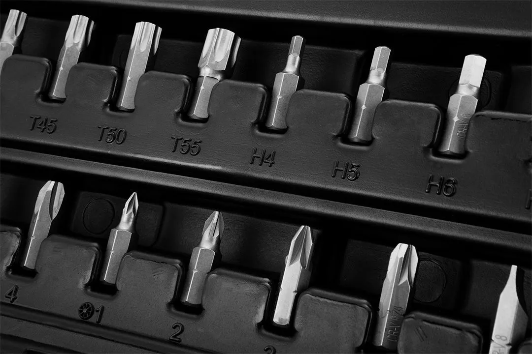 Набір інструментів Neo Tools, набір торцевих головок, 58шт, 1/2", CrV, кейс - 4