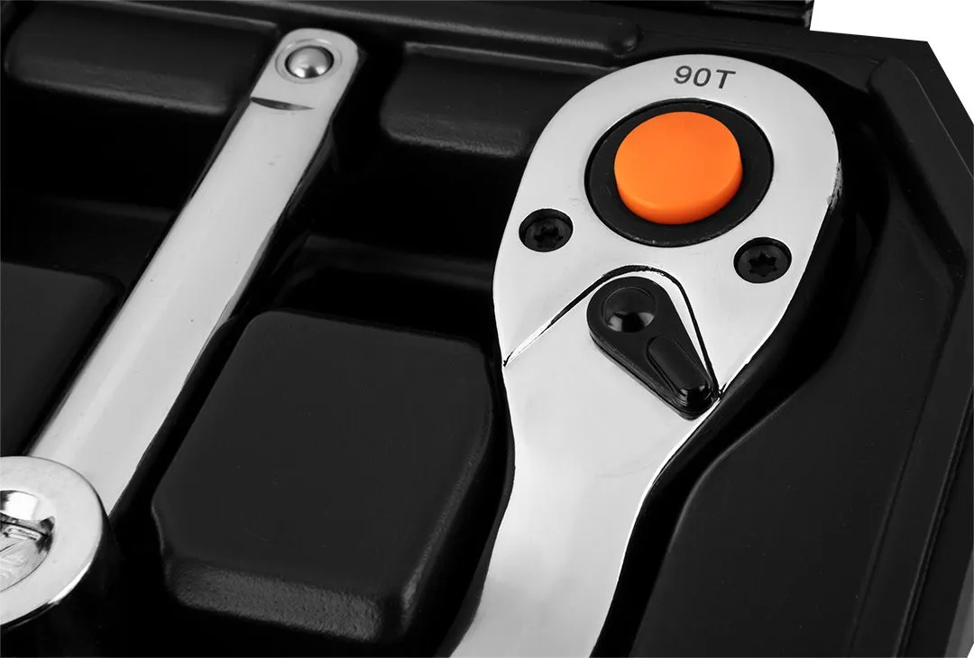 Набір інструментів Neo Tools, набір торцевих головок, 58шт, 1/2", CrV, кейс - 6