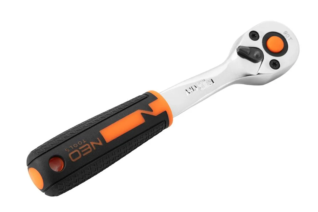 Набір інструментів Neo Tools, Набір торцевих головок, 73шт, 1/2", 1/4", CrV, кейс - 9