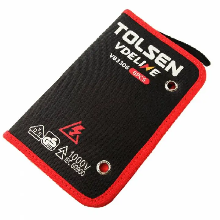 Набір інструментів Tolsen VDE, діелектричний, 6шт, для електрика 1000В, CrV та S2 - 3