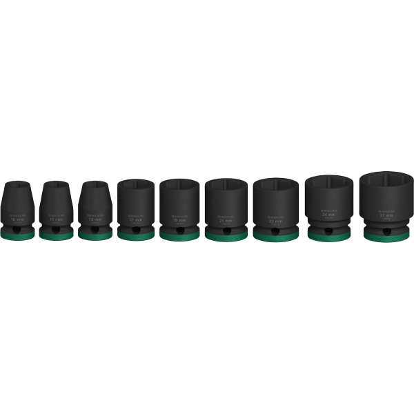 Набір ударних торцевих головок Bosch Professional Standart 9шт 1/2" - 2