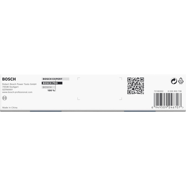 Набір ударних торцевих головок Bosch Professional Standart 9шт 1/4" 25мм - 5