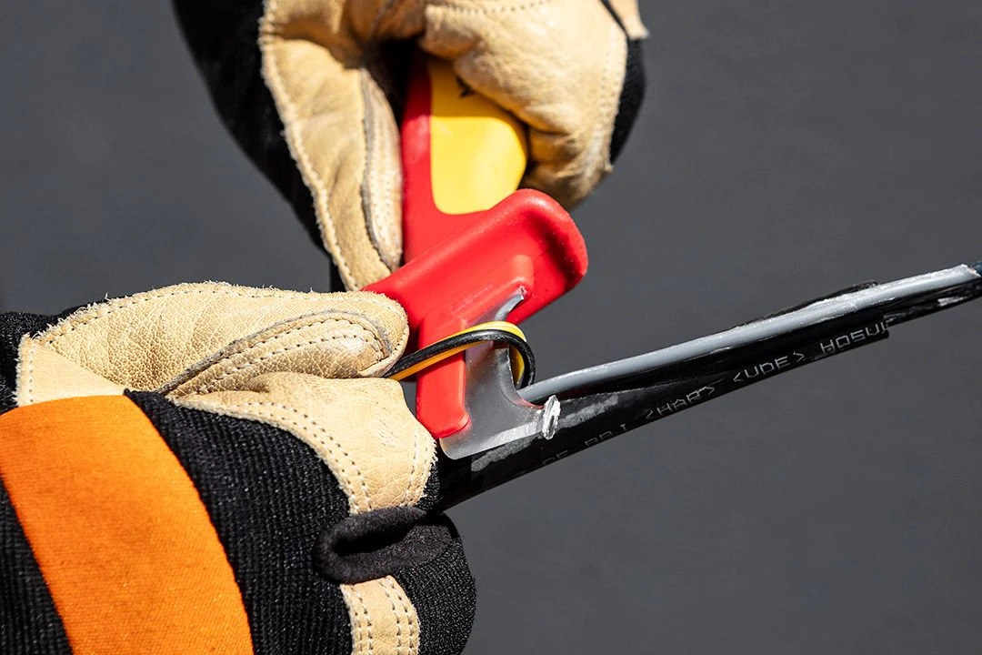 Ніж монтерський Neo Tools, діелектричний, для робіт під напругою 1000В, вигнуте лезо, 180мм - 4