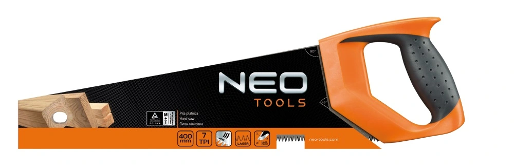 Ножівка по дереву Neo Tools, 400мм, 7TPI - 2