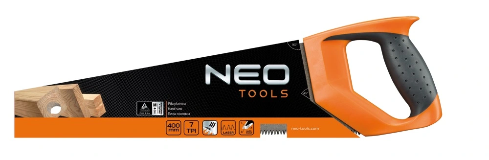 Ножівка по дереву Neo Tools, 400мм, 7TPI, PTFE - 2