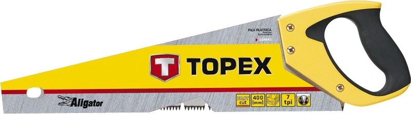 Ножівка по дереву TOPEX Aligator, 400мм, 7TPI - 2