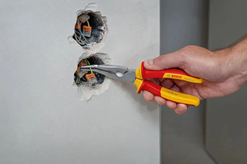 Плоскогубці з довгим носом зігнуті Bosch Professional, VDE 200мм 40° - 2