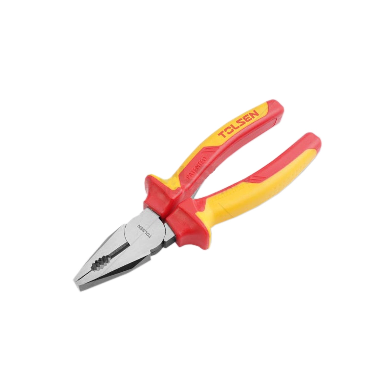 Плоскогубці комбіновані Tolsen Premium, діелектричні, для робіт під напругою 1000В, 200мм, CrV - 5